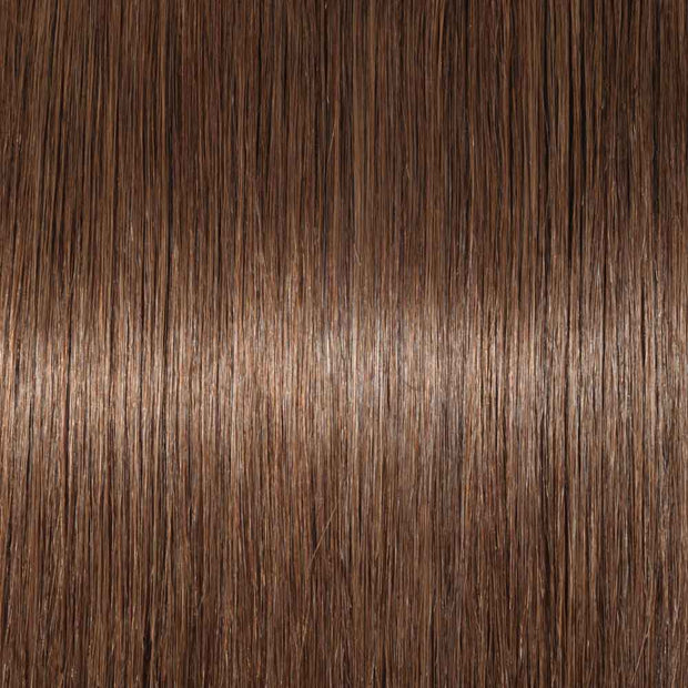 100% Human Hair Clip- in Extensions - #004 Medium Brown